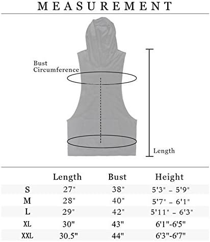 Men's 2 Pack Muscle Sleeveless Hoodies Tank Tops Gym Workout Hooded Bodybuilding T Shirt