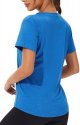 6 Pack Workout Shirts for Women Short Sleeve V-Neck Athletic Yoga Running Tops Moisture Wicking Quick Dry T-Shirt for Casual