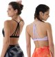 Workout Sports Bras Women Athletic Removable Padded Backless Strapy Minimal Crop Top