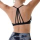 Workout Sports Bras Women Athletic Removable Padded Backless Strapy Minimal Crop Top
