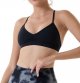 Workout Sports Bras Women Athletic Removable Padded Backless Strapy Minimal Crop Top